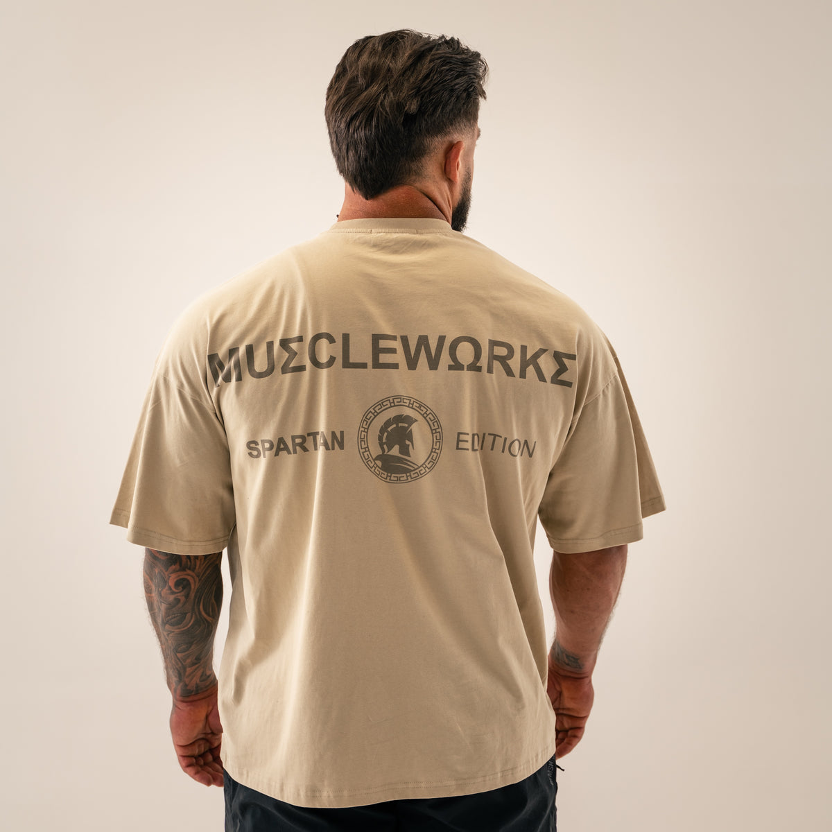 MW Spartan Edition Oversized T-Shirt – Warm Sand