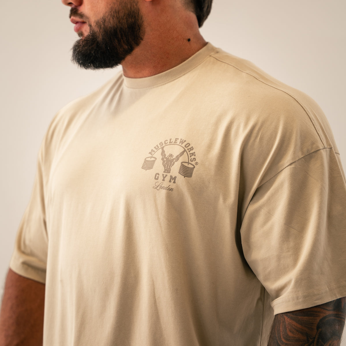 MW Spartan Edition Oversized T-Shirt – Warm Sand