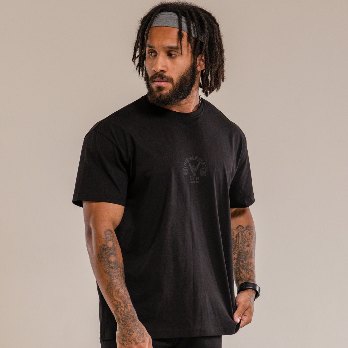 MW Oversized T-Shirt Double Black V3