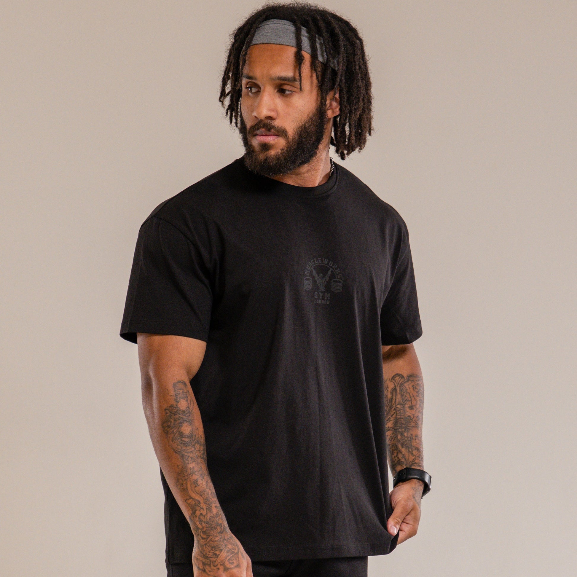 MW Oversized T-Shirt Double Black V3