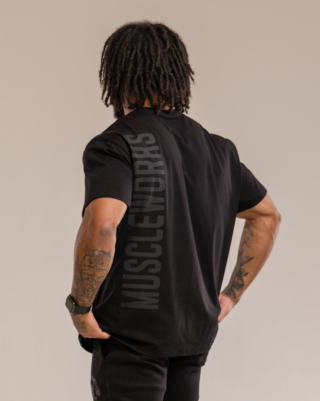 MW Oversized T-Shirt Double Black V3