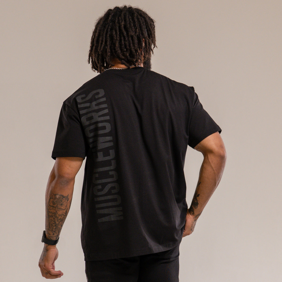 MW Oversized T-Shirt Double Black V3