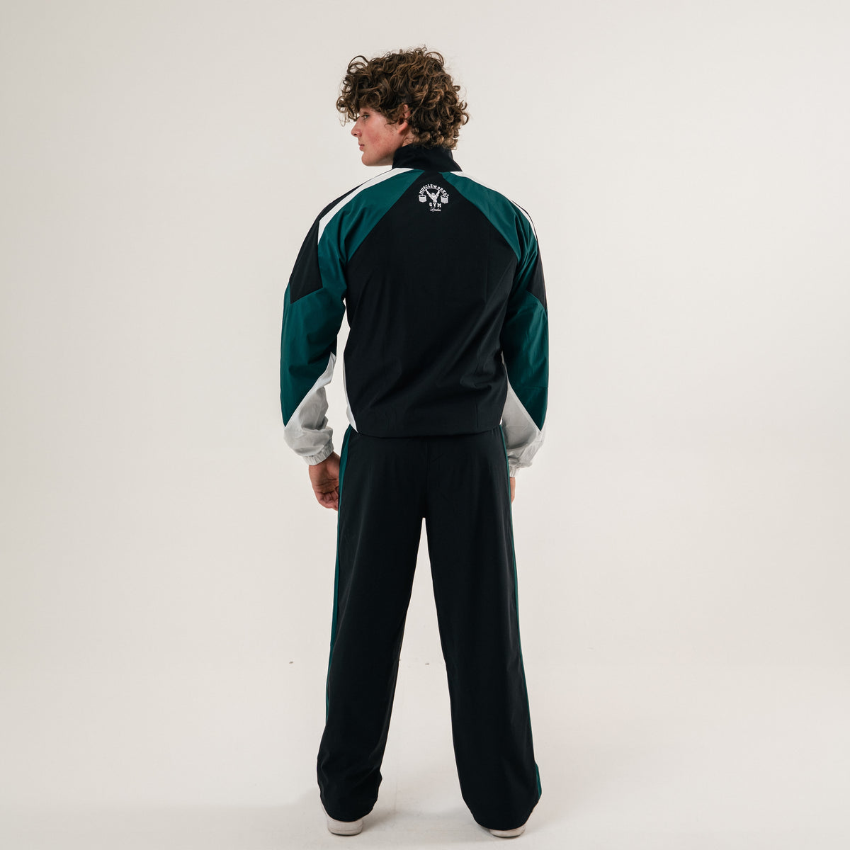 MW Retro Track Joggers - Black / Heritage Green