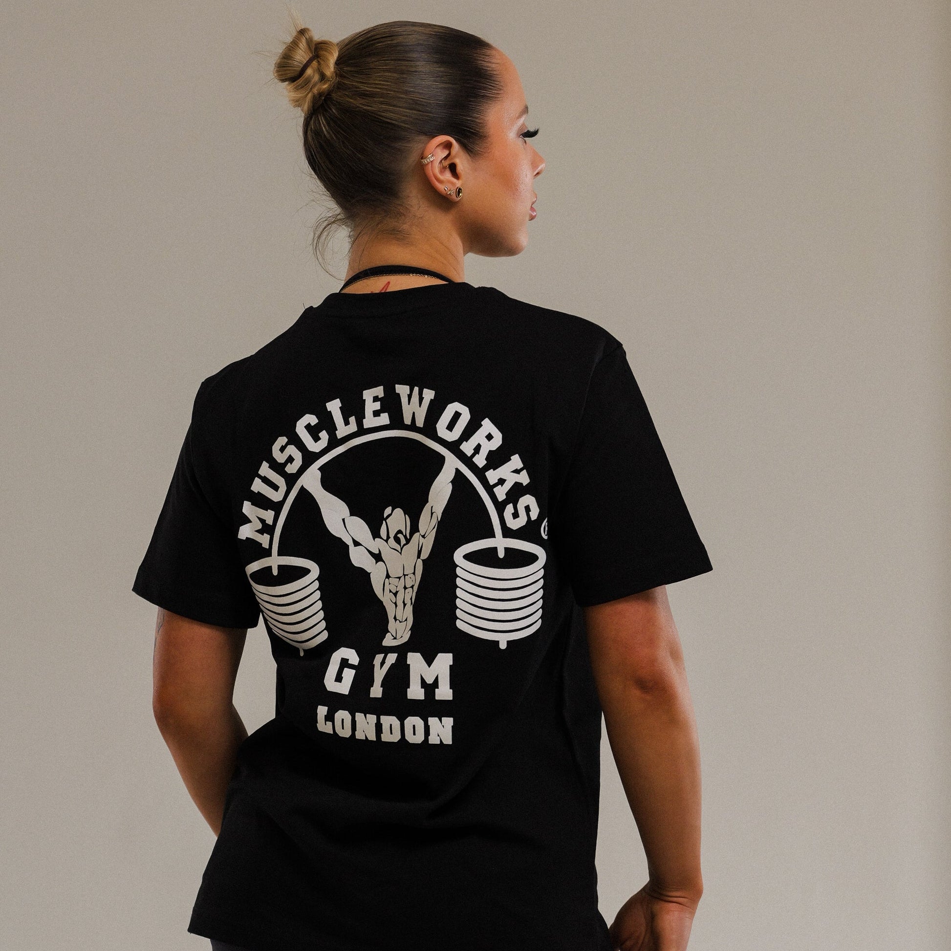 MW Womens Cotton T-Shirt Black