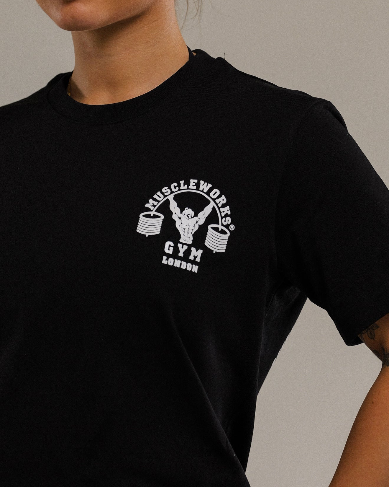 MW Womens Cotton T-Shirt Black