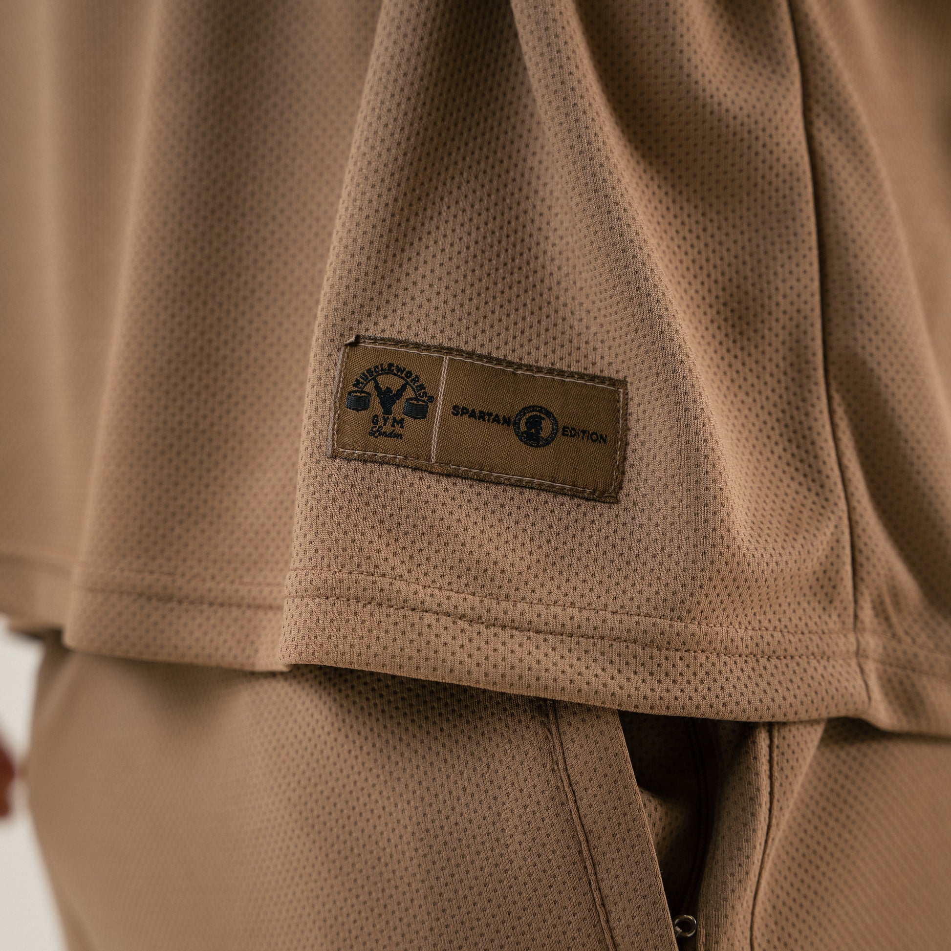 MW Spartan Edition Mesh Oversized T-Shirt – Beige