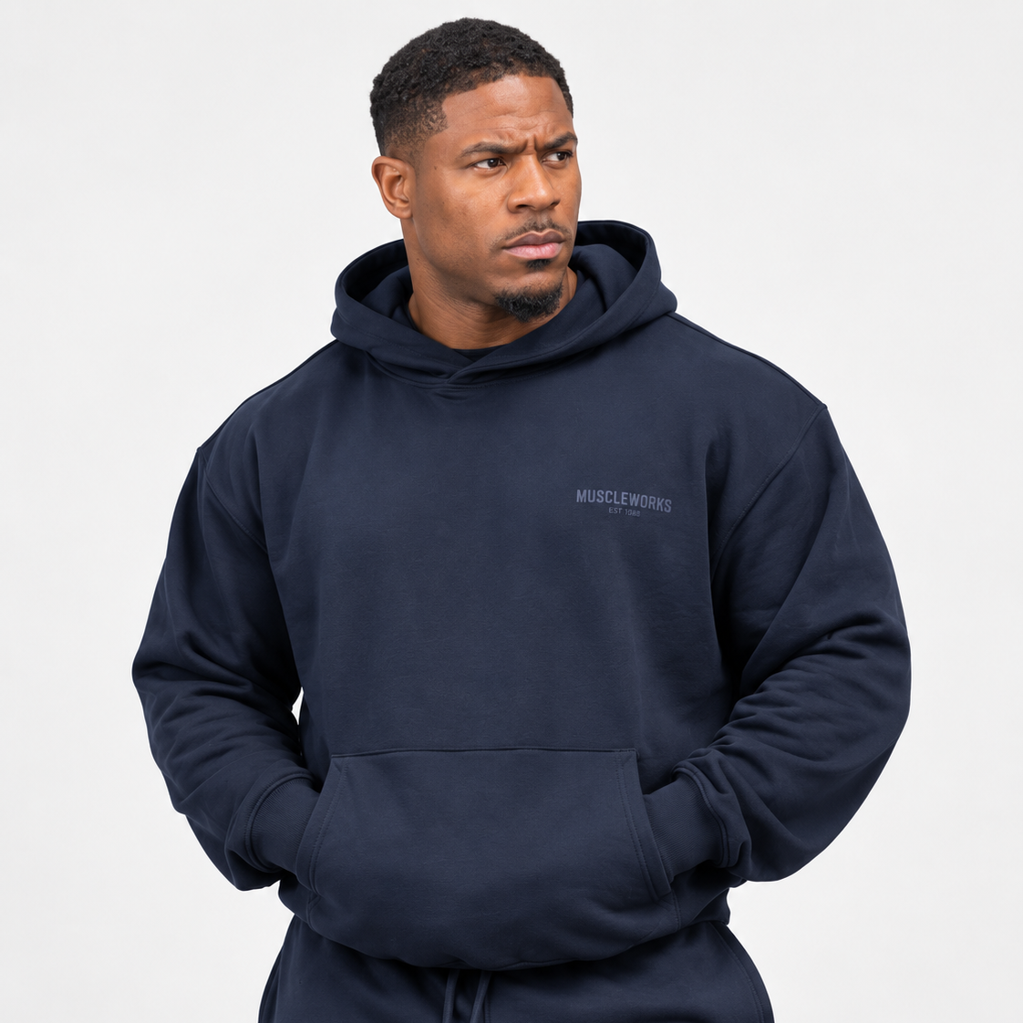 MW Oversized Midnight Navy Hoodie