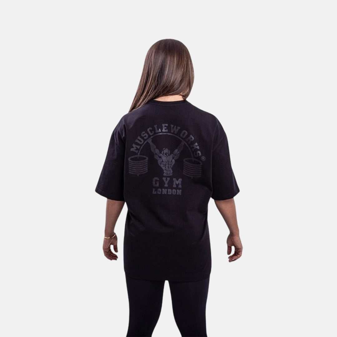 MW Oversized Black on Black T-Shirt