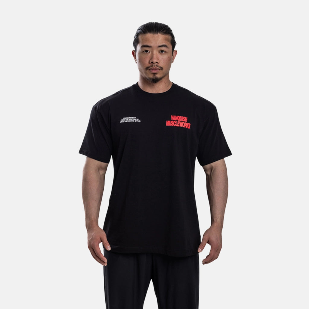 Vanquish X Muscleworks Black Oversized T-Shirt