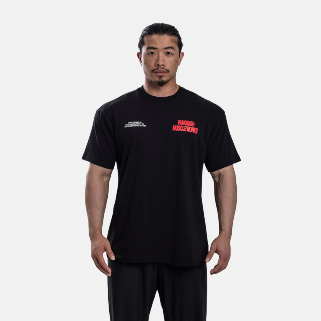 Vanquish X Muscleworks Black Oversized T-Shirt