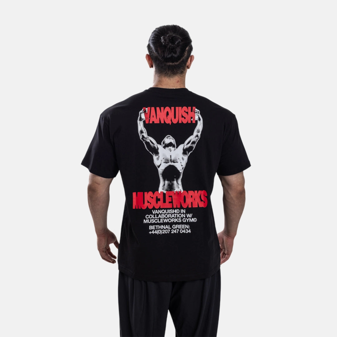Vanquish X Muscleworks Black Oversized T-Shirt