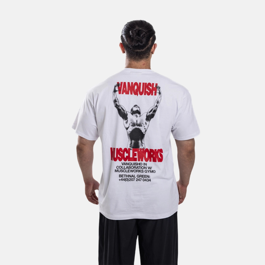 Vanquish X Muscleworks White Oversized T-Shirt