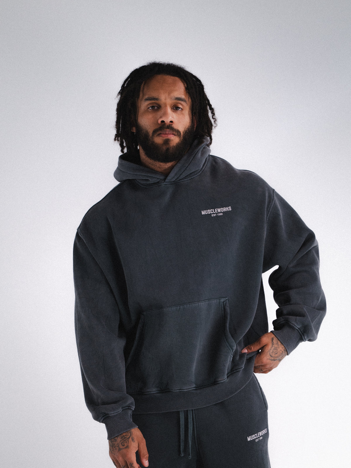 MW Oversized Vintage Washed Hoodie