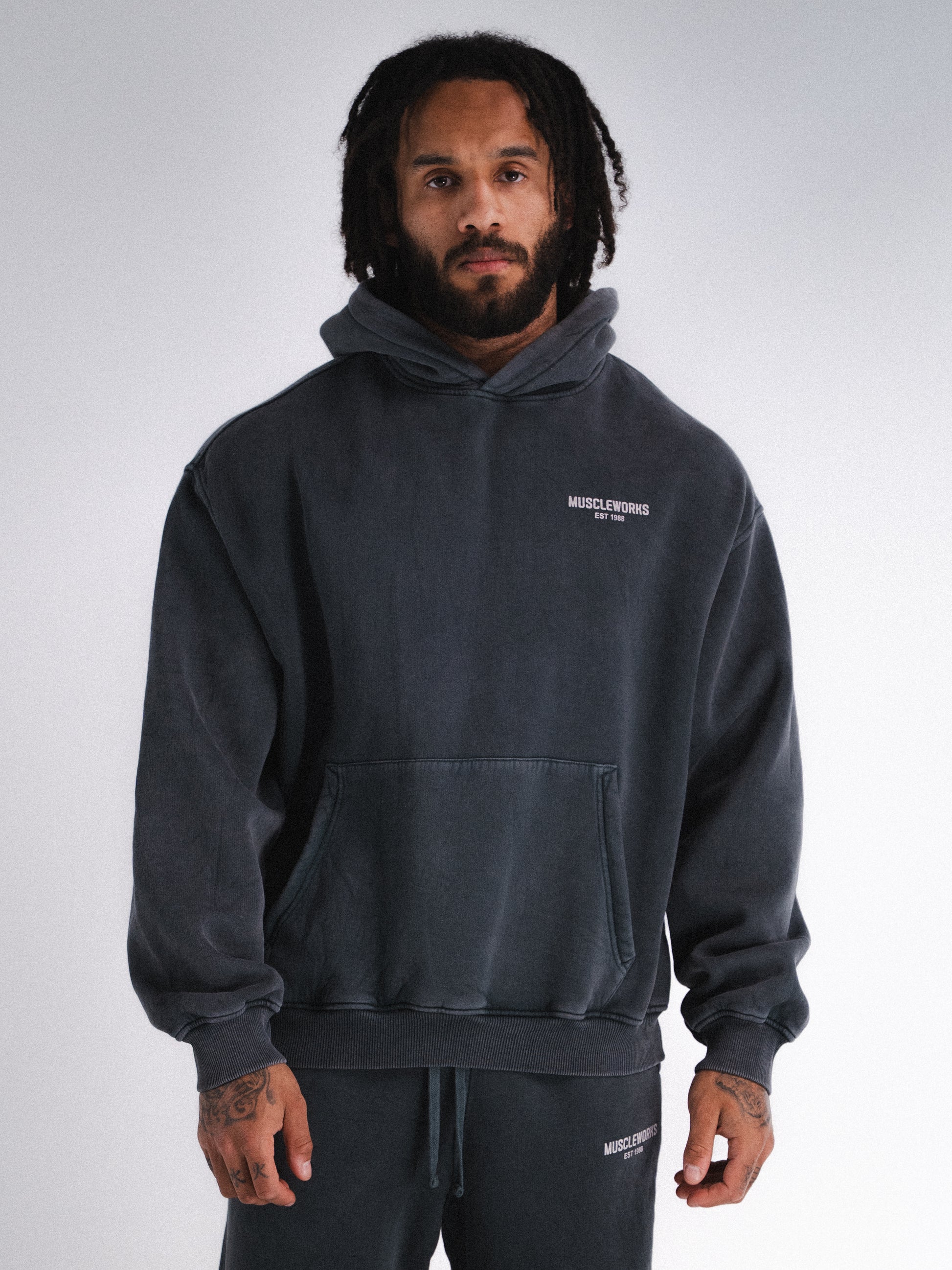 MW Oversized Vintage Washed Hoodie