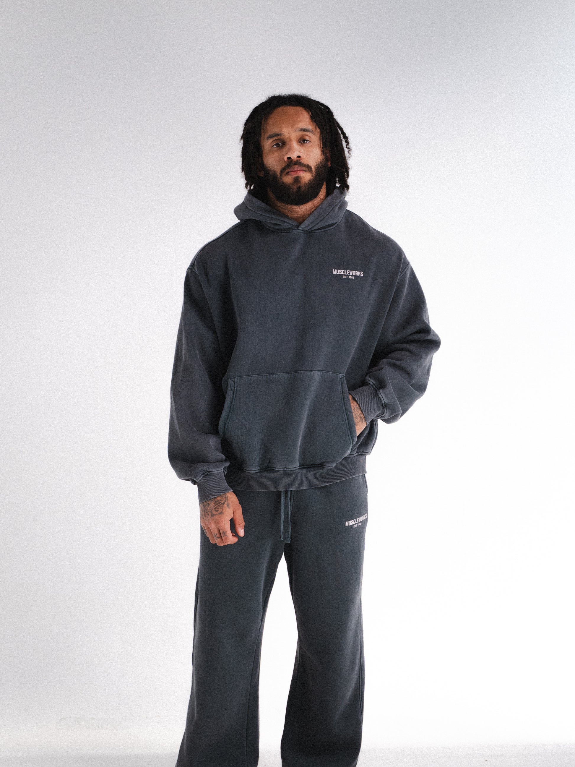 MW Oversized Vintage Washed Hoodie