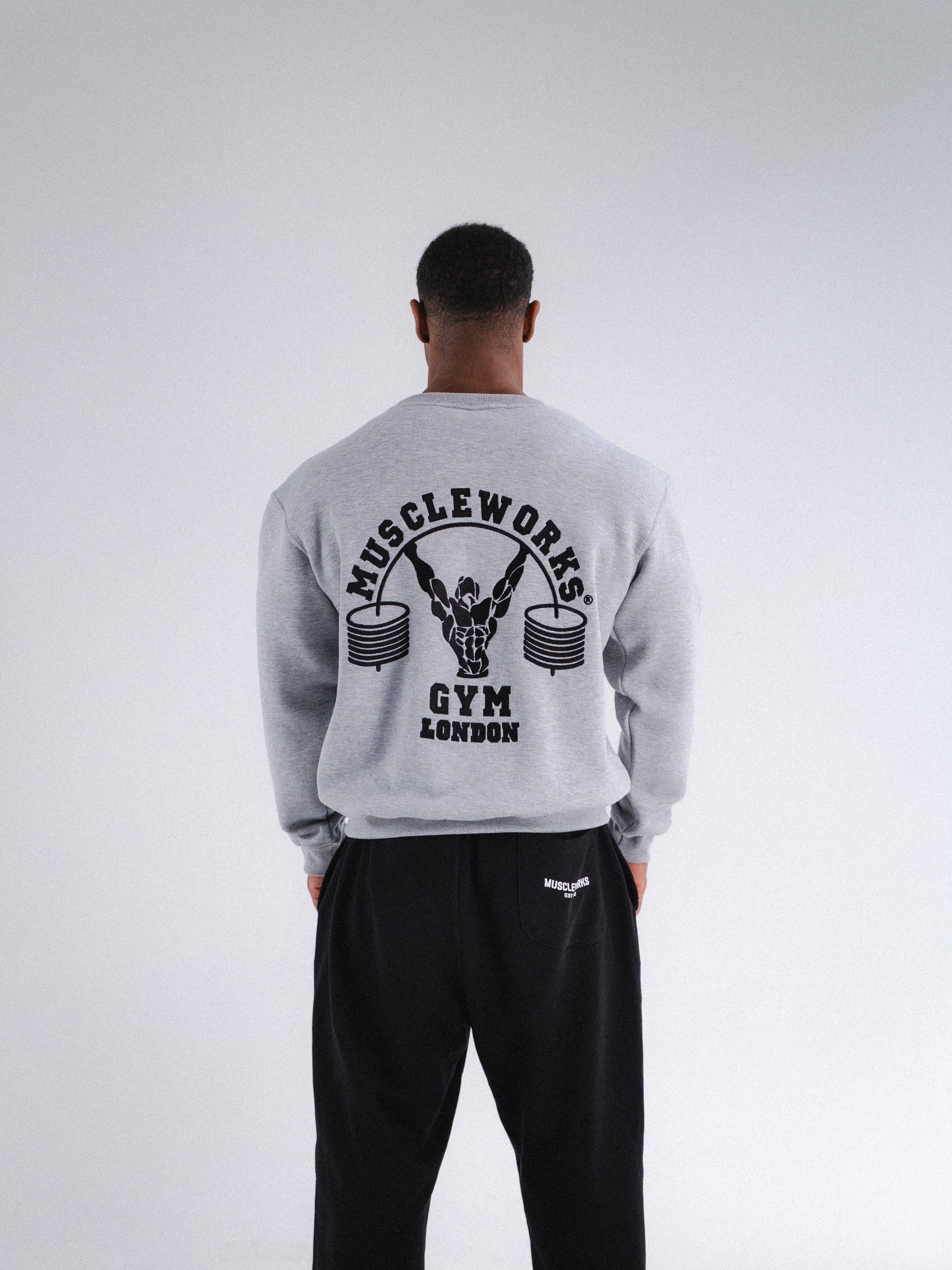 MW Crew Neck Grey With Black