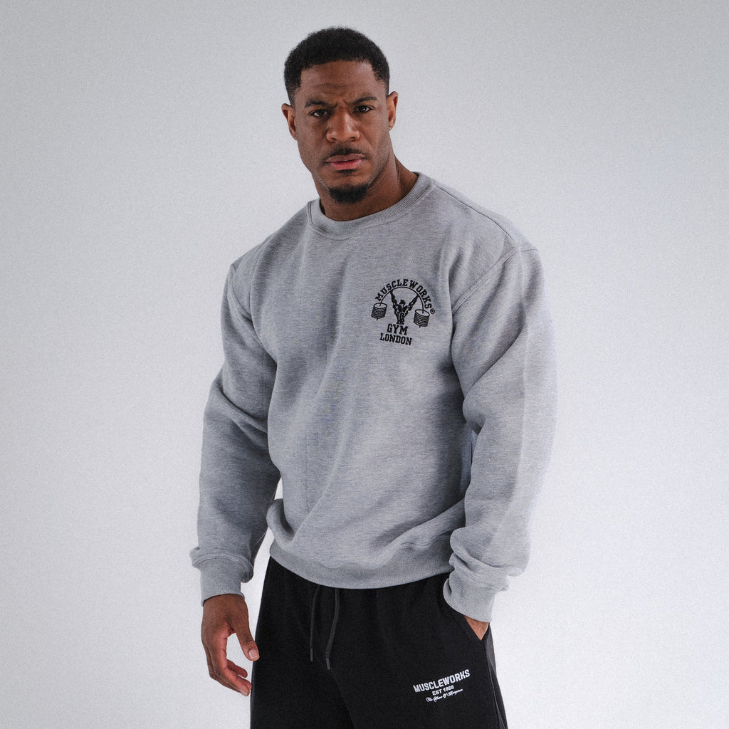 MW Crew Neck Grey With Black