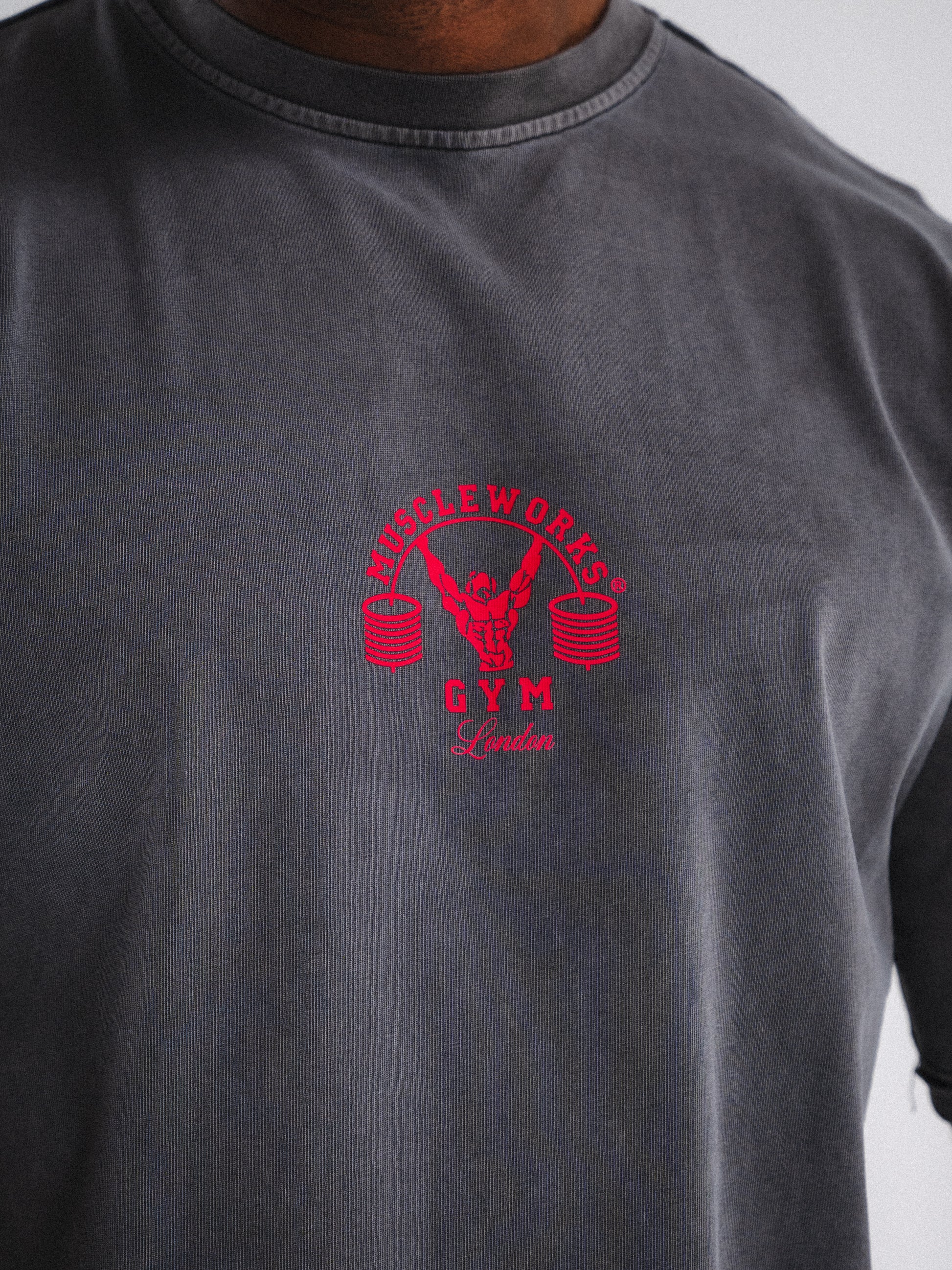 MW Oversized Washed Grey T-Shirt
