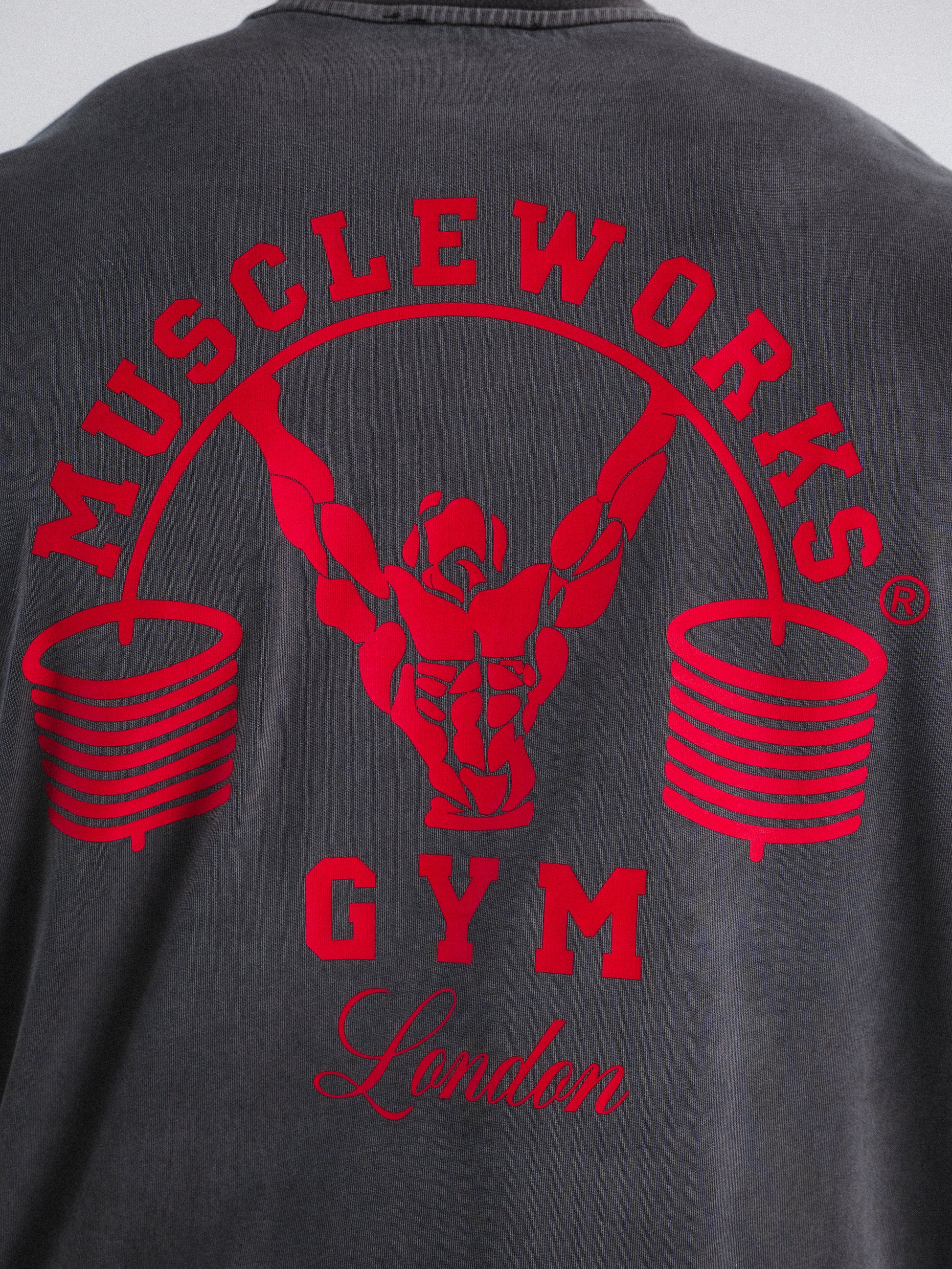 MW Oversized Washed Grey T-Shirt