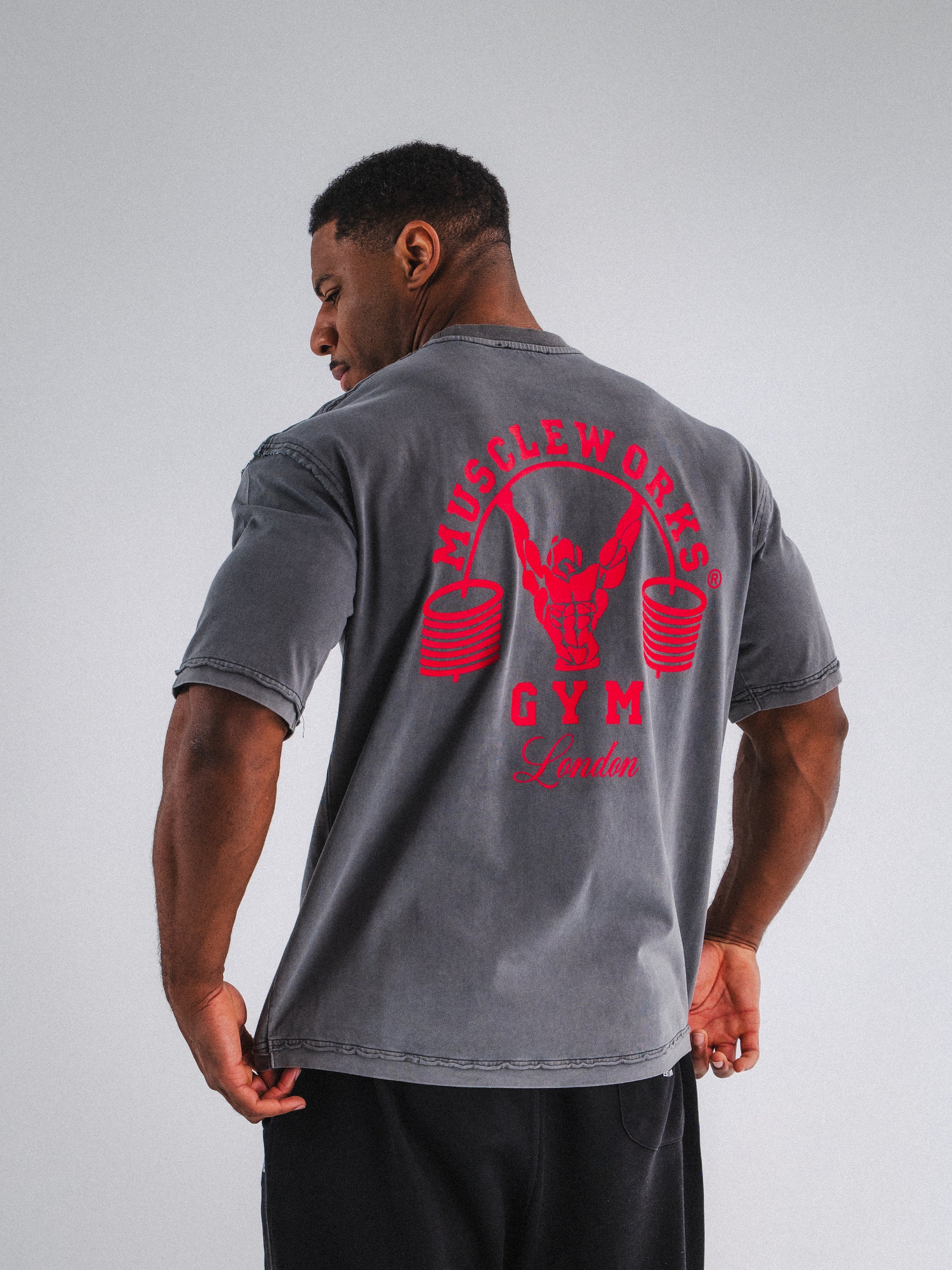 MW Oversized Washed Grey T-Shirt