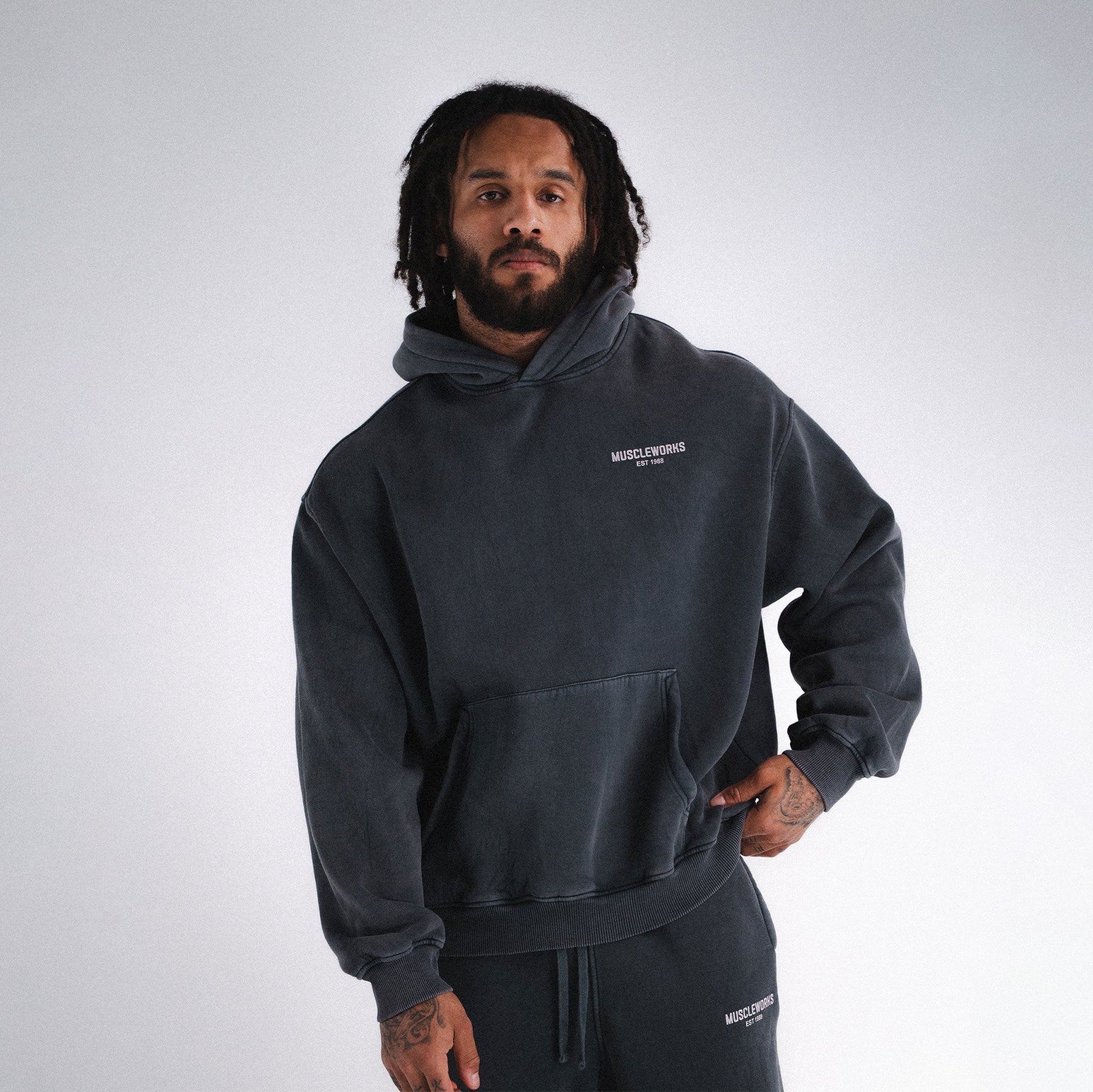 MW Oversized Vintage Washed Hoodie